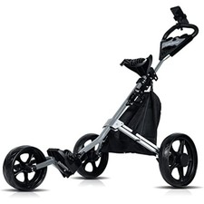 Golf push cart, golf pull cart for golf clubs and golf bag, golf push