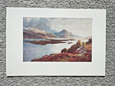Isles of Loch Maree, Rossshire, Scotland - Antique Print - 1912