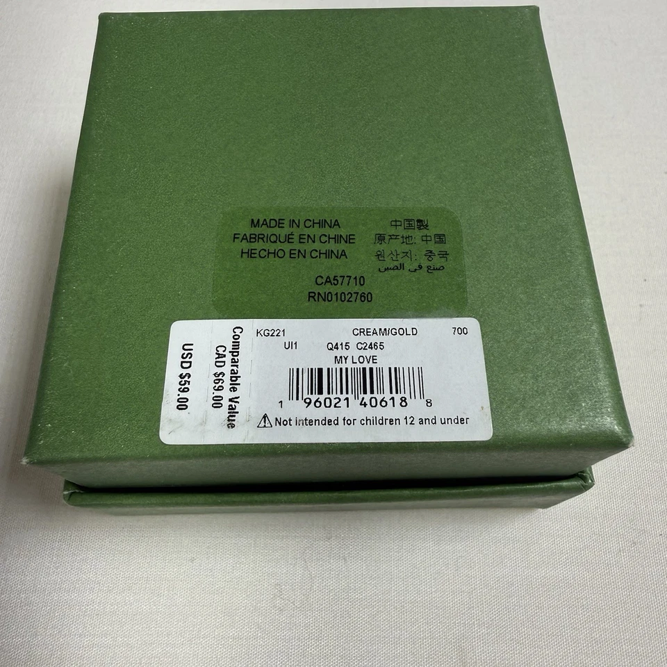 Kate Spade Puffy Faux Pearl Heart Outlined In Cubic Zirconia Post Earrings NWT - Image 3 of 3