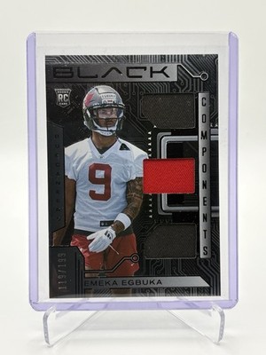 2025 Panini Black Emeka Egbuka Components Jersey Relic Rookie /199 - Buccaneers
