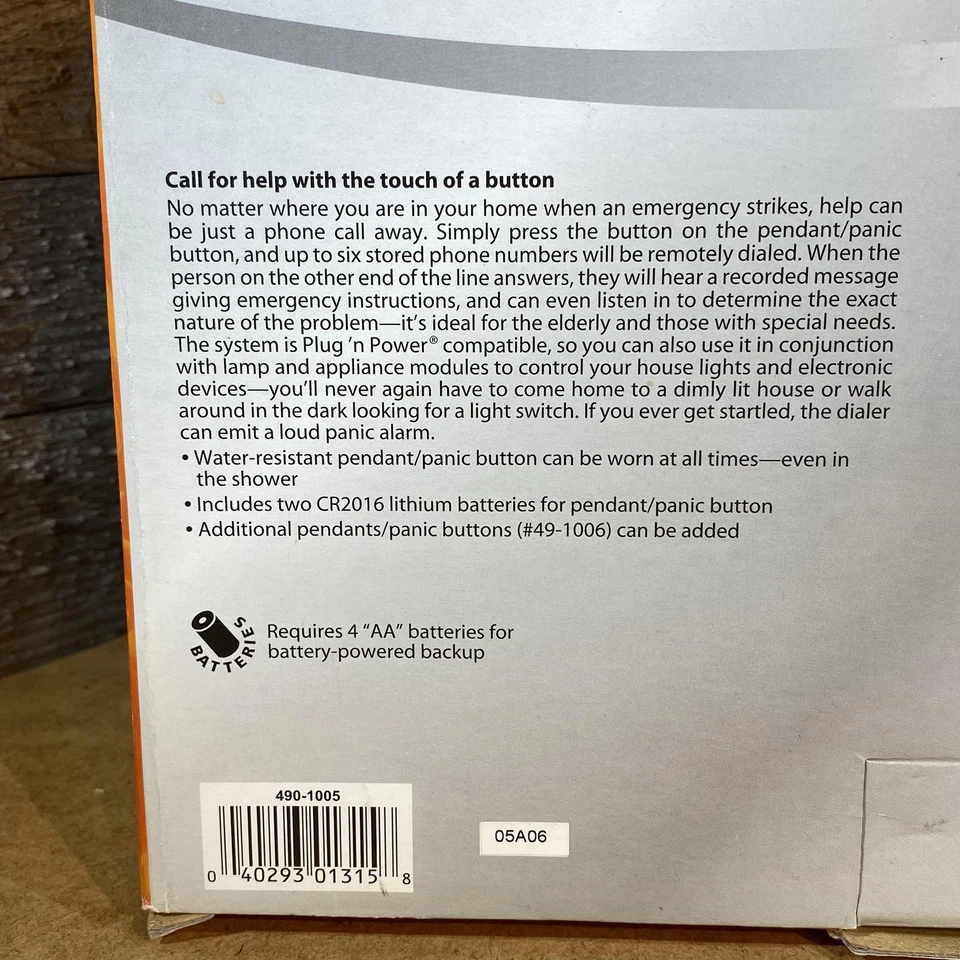 RadioShack Personal Emergency Dialer 49-1005 Medical Alert System w/Pendant - Image 3 of 3