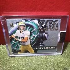 Wild Card QB1 Riley Leonard Rookie Serial Numbered 3/3 Football Card