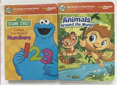 Leap Frog Leap Reader Junior 2 Book Bundle Numbers Animals Sesame Street