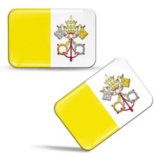 Vatican Flag 3D Silicone Gel Sticker - EU Made | F83
