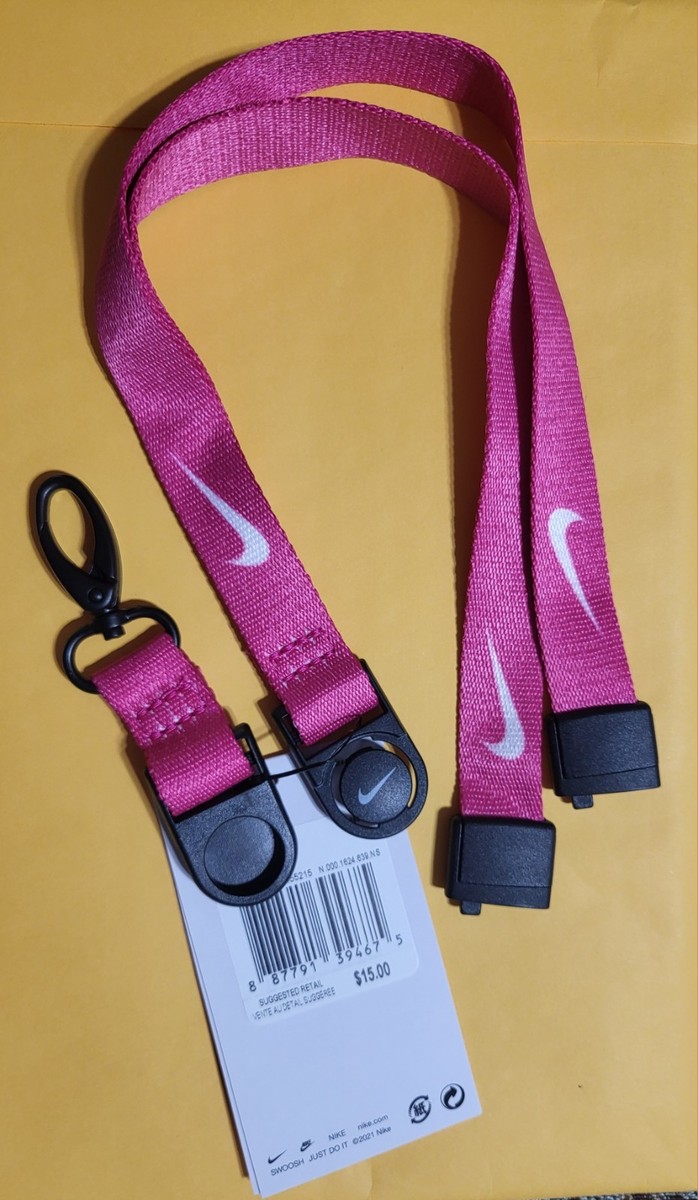 @ One(1) Brand New Nike Breakaway Pink Lanyard Unisex One Size fits