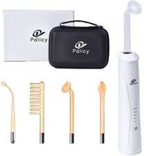 Portable Handheld High Frequency Facial Machine - 4 Orange Glass Tubes for Skin
