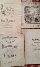 N.4 ANTICHI SPARTITI MUSICALI METÀ/FINE 800