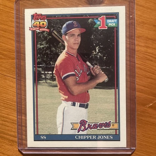1991 Topps Chipper Jones #333 Rookie RC HOF