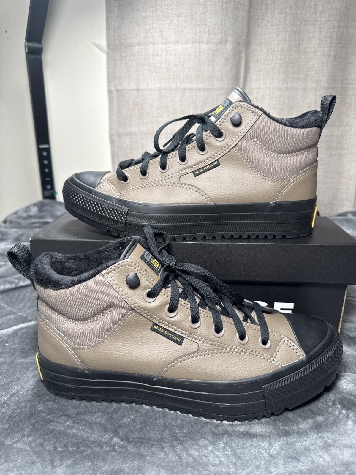 Converse CTAS Malden Street Boot Mid Mens Size 8 Taupe Water Repellent Sneaker