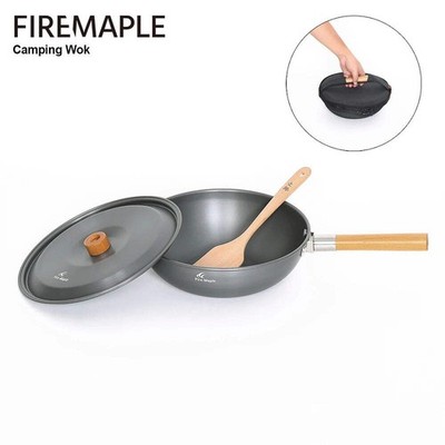Fire-Maple Camping Wok   Lightweight Frying Pan & Stew Pot with Carry Bag | Outd
