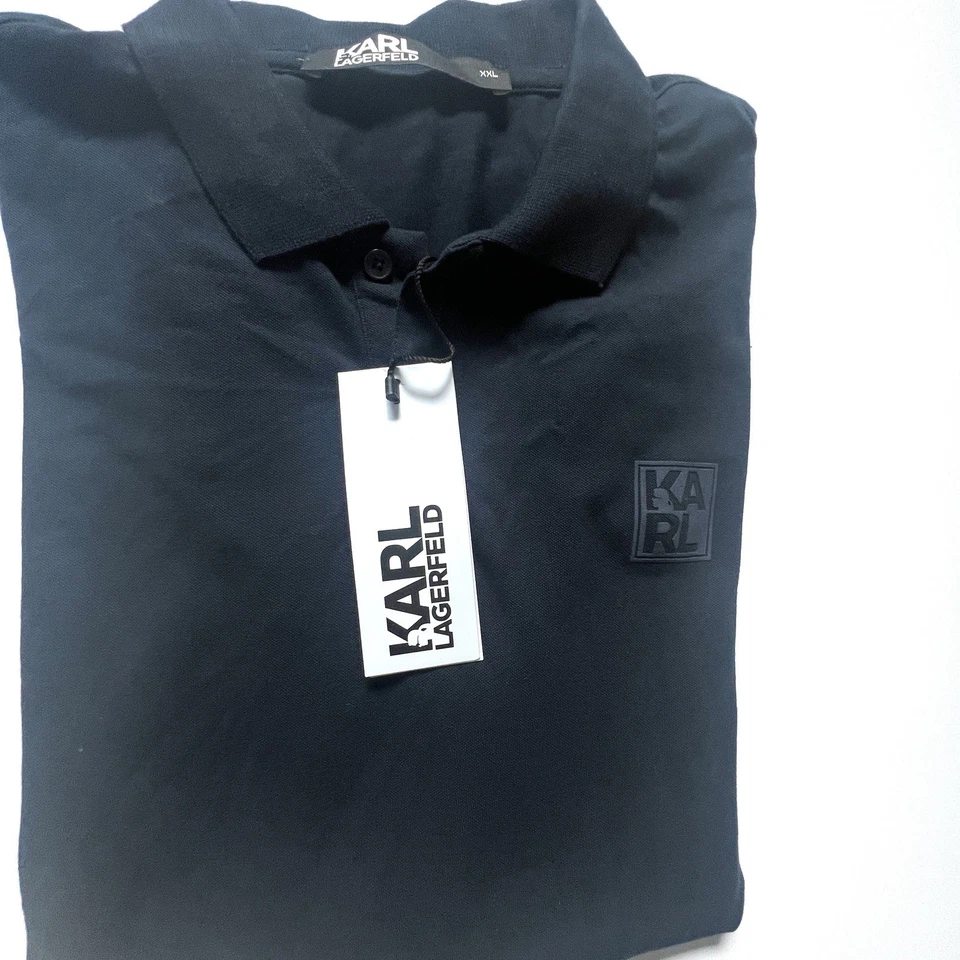 Polo Karl Lagerfeld azul marino, talla XXL Foto 4 de 4