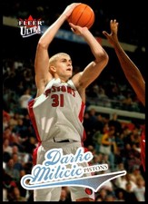2004 Darko Milicic Fleer Ultra BASKETBALL #10 Detroit Pistons