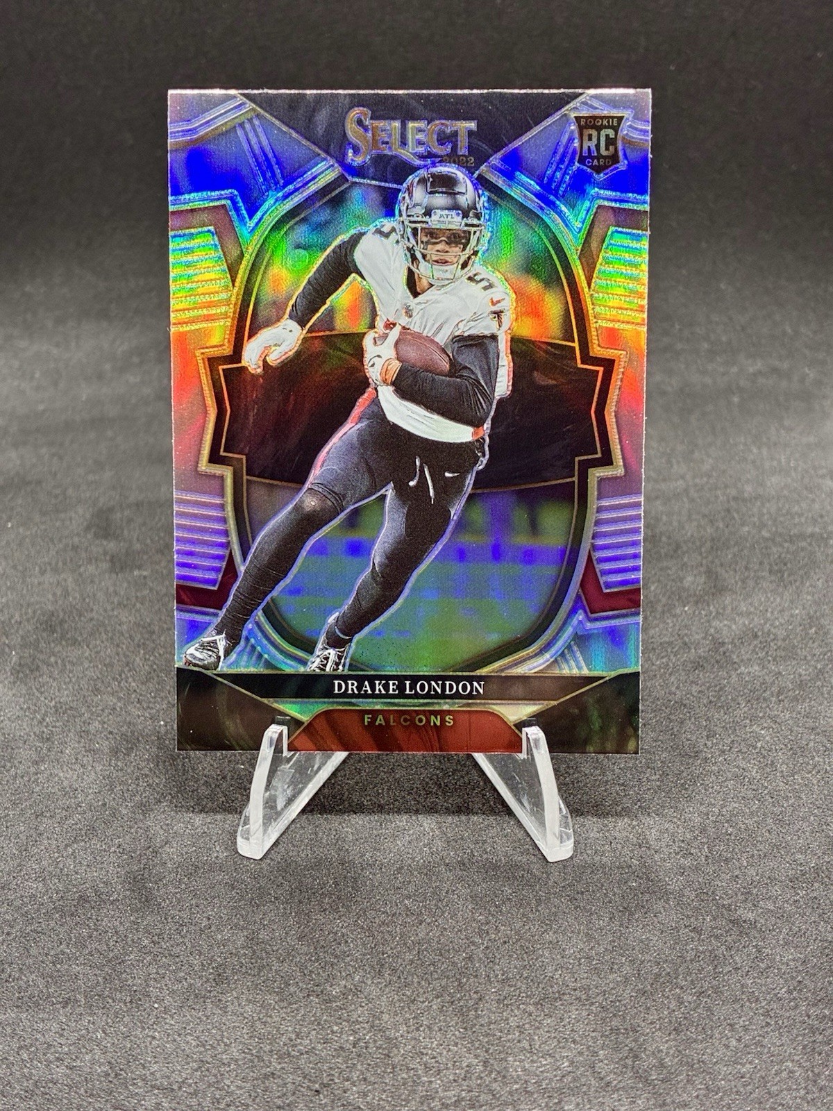 DRAKE LONDON 2022 Select Concourse SILVER Prizm Rookie Card #35 RC Falcons!