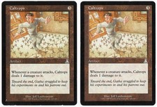 Caltrops x2 2x 1999 Urza's Destiny Colorless Uncommon Artifact MTG LP AZ4