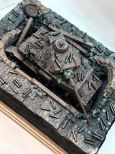 Built 1/35 Diorama WWII Panzer IV German Fall of Berlín 1945  with a figure 