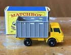 Vintage Lesney Matchbox 37 Cattle Truck Toy Car w/ Original Box