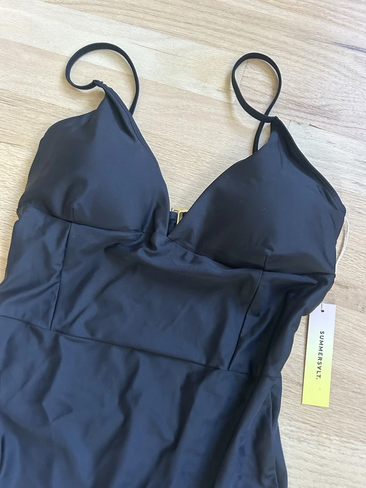 Traje de baño Summersalt para mujer negro The Wave de una pieza talla 8 Foto 2 de 3