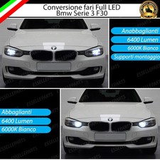 CONVERSIONE FARI FULL LED BMW SERIE 3 F30 6000K XENON LED CANBUS NO AVARIA LUCI
