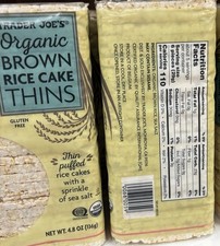 Organic Thin Brown Rice Cakes, Trader Joe s. 2 Pack