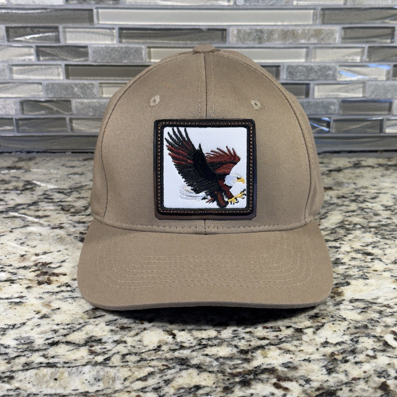 Bald Eagle Hat Cap Khaki Patch Snappback BSW Supe… - image 1