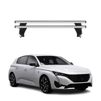 Menabo DachträGer GrundtäGer FüR Peugeot 308 2021-2026 50Kg Alu Silber 2 Tlg