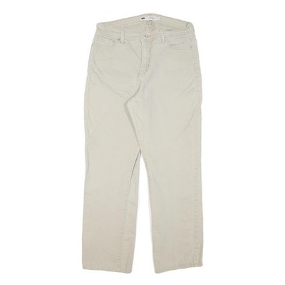LEVI'S 512 Bootcut Damen Jeans Beige Baumwollmischung Regular Fit W29 L27