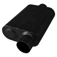 Super 44 Series Delta Flow Stainless Steel Oval Black Exhaust Muffler