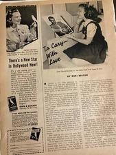 Joan Carroll, Child Star Actor, Three Page Vintage Clipping, a