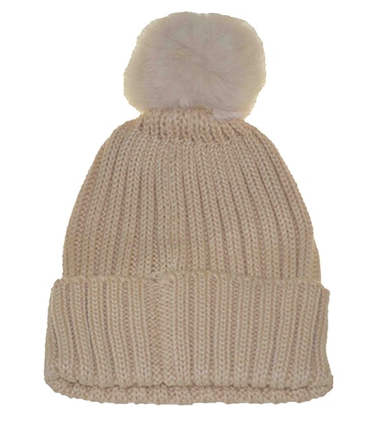 khaki pom pom hat