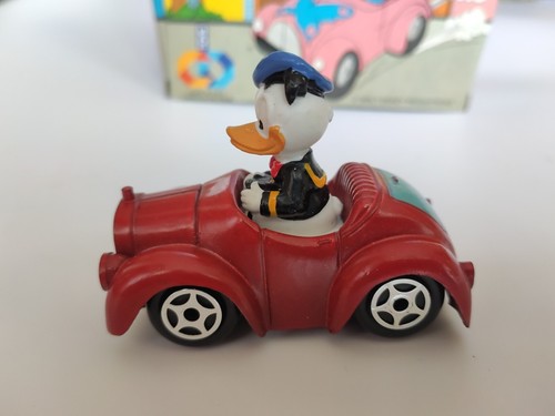 Vintage Disney Die Cast Donald Duck 1983 ESCI All Heroe in Car NEW - Picture 17 of 24