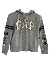 GAP KIDS DISNEY Grey Full Zip Mickey/Minnie Full Zip Hoodie Sz L 10 
