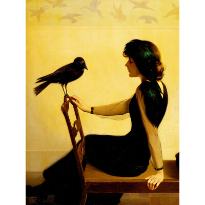 Harry Willson Watrous Die Schwätzer 1913 Großer Leinwanddruck 46x61 cm