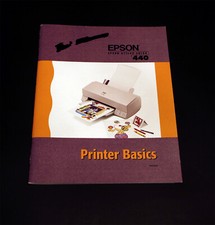 Epson Sylus Color 440 Printer Manual with Installation Guide and Inserts
