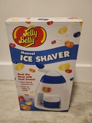 Jelly Belly Manual Crank Ice Shaver Snow Cone Slushy Maker With Box
