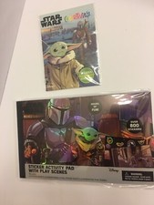 2 Mandalorian Sticker Activity Pads NEW   One Large And One Small Book