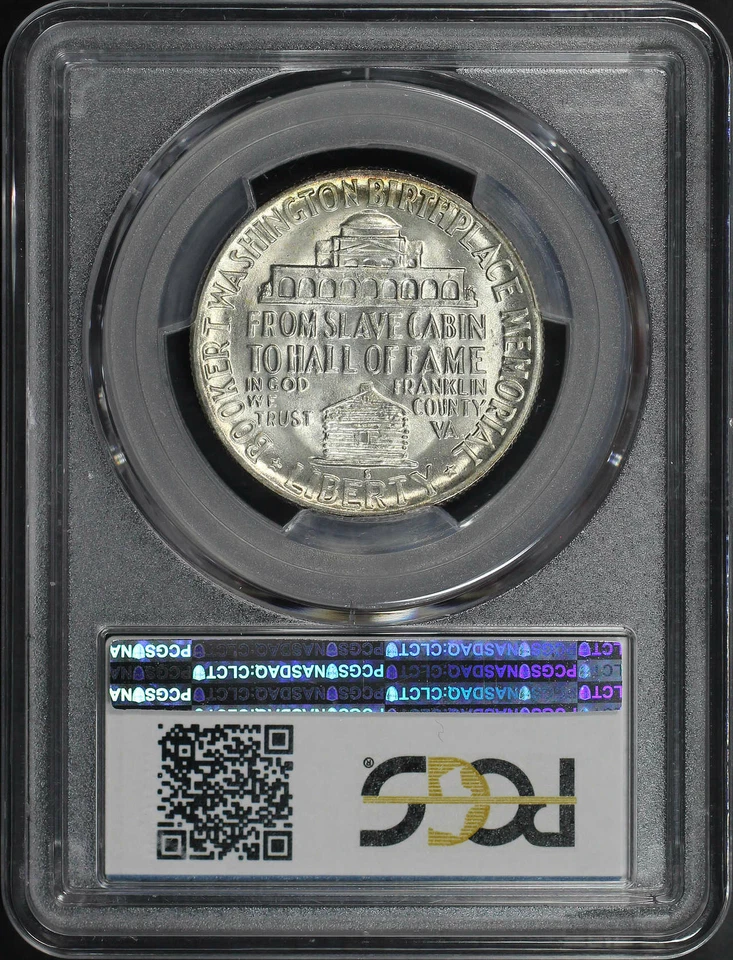 1950-S Booker T. Washington 50C Silver Commemorative PCGS MS-65 - Image 2 of 2