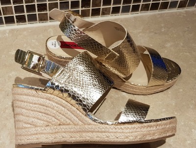 gold wedge espadrilles uk