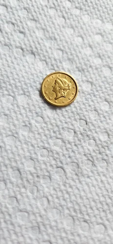 $1 gold liberty head 1852 coin