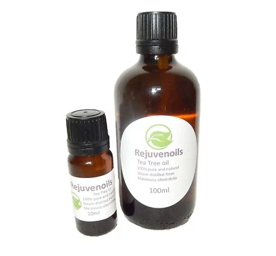 REJUVENOILS TEA TREE ESSENTIAL OIL, ANTIBACTERIAL, NATURAL ANTISEPTIC 100% PURE