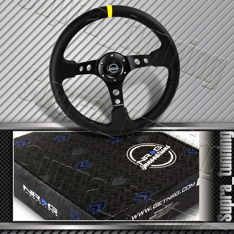 NRG Innovations RST-006BK 350mm ステアリング Amazon.com: NRG Innovations RST-006BK Reinforced Steering Wheel