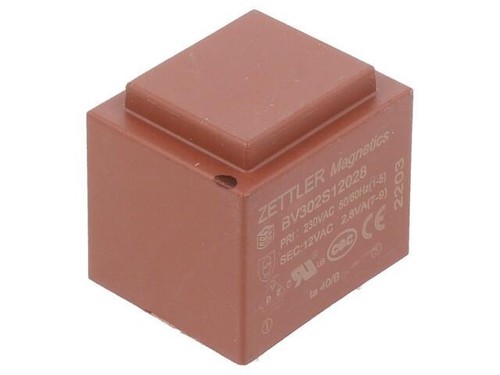 BV EI 304 2087 HAHN - Transformer: encapsulated | 2.1VA; 230VAC; 12V