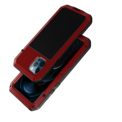 For iPhone 13 14 Pro Max 12 Mini 11 X 7 8 Shockproof Aluminum Gorilla Glass Case