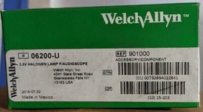 Welch Allyn 06200-U Original 3.5v Halogen Lamp for Audioscope