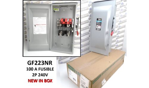 SIEMENS ITE - GF223NR - FUSIBLE DISCONNECT SWITCH 100A 1-3PH, 2P, 240V, 3R (NEW)