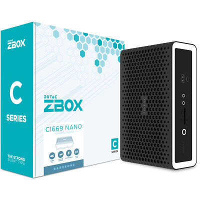 ZOTAC ZBOX CI669 nano, Barebone, schwarz