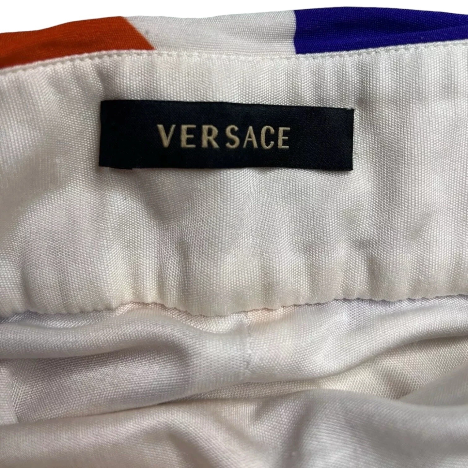 Abito Reggiseno Vintage Gianni Versace Halter Seta Jersey Glam Logo Geometrico IT38