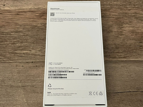 NEW iPhone 16 Pro Max 1TB Storage - Black Titanium - (Verizon Only) - Afbeelding 2 van 12