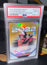 Jackson Holliday Class of 2022 Gold Auto /50 PSA 10 Bowman Draft (1st)