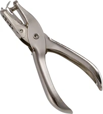 1- Hole Punch, 5 Sheet Capacity, Silver (90091)