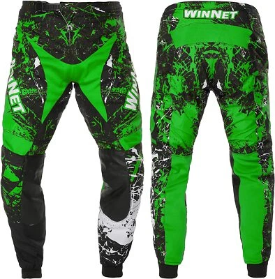 WINNET Pantaloni calzoni per moto da fuoristrada cross motocross enduro quad e sterrato